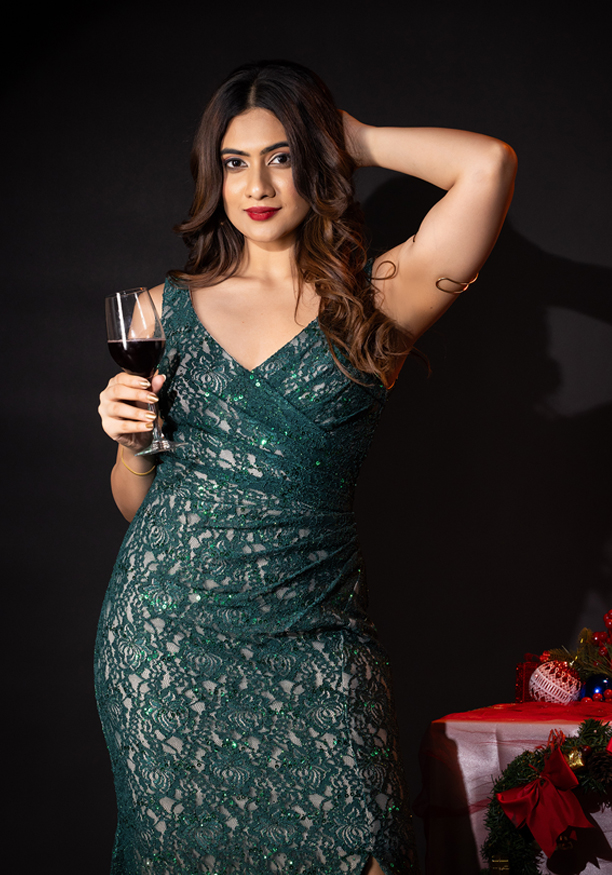 VIVICA SLEEVELESS GREEN MAXI DRESS